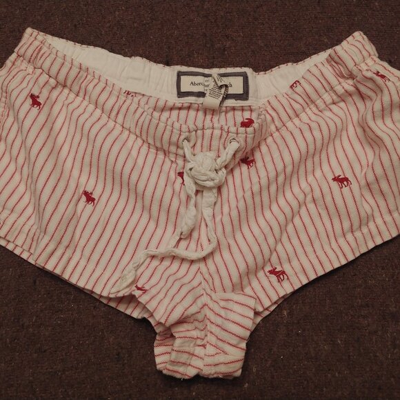 Vintage Abercrombie & Fitch short sleep shorts size L - Picture 1 of 8